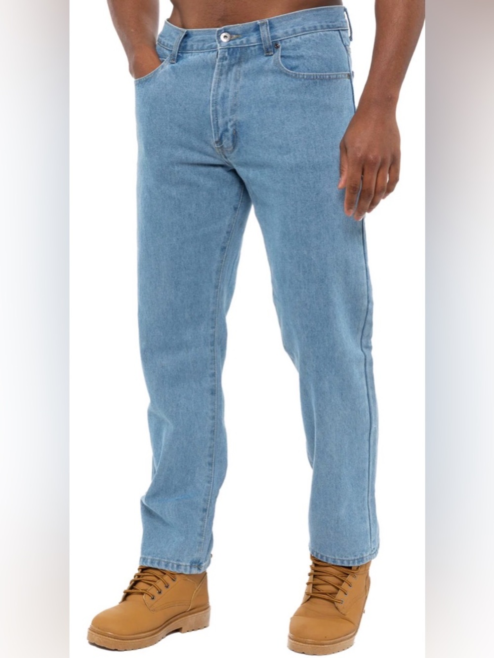 Men’s BCC Blues Light-wash Bootcut Jeans